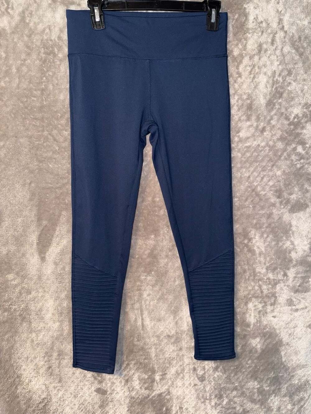 Threads 4 Thought ReActive Moto Leggings Navy Blue Size Medium